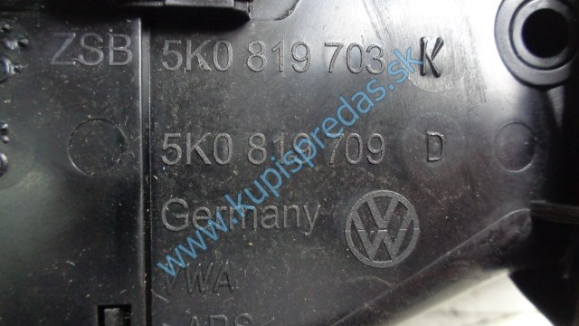 ľavý predný výduch kúrenia na vw volkswagen golf 6 , 5K0819709D